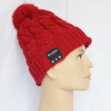 Soft Warm Winter Bluetooth Smart Cap Headphone Headset Speaker Mic bluetooth speaker.