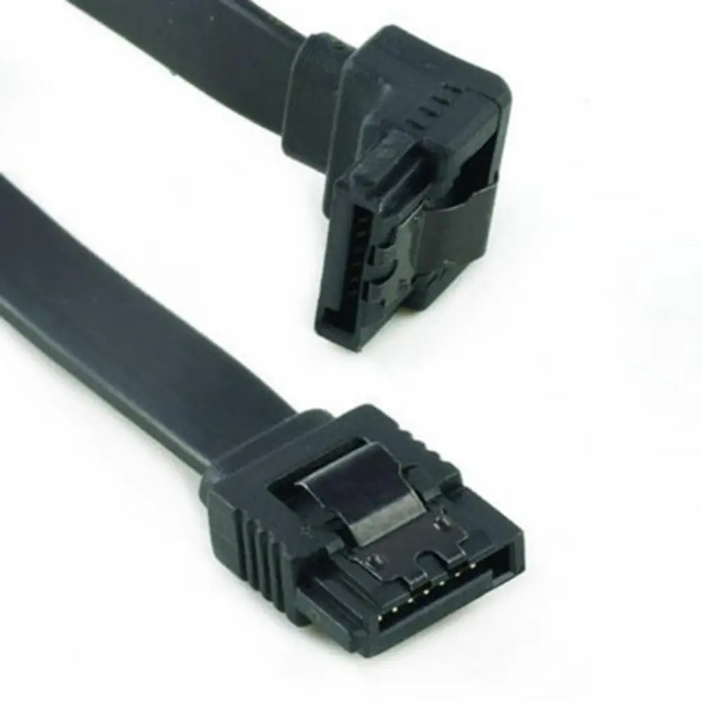 10 шт. 90 градусов SATA 3 18 &quotSATA3.0 Кабель провод 6 ГБ/сек. для жесткого диска черный