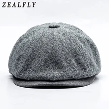 Осенне-зимние береты для мужчин, Полиэстеровая кепка газетчика, Франция, Peaked cap s, женская, для отдыха, восьмиугольная шляпа, Ivy Boinas шапки-Тыковки