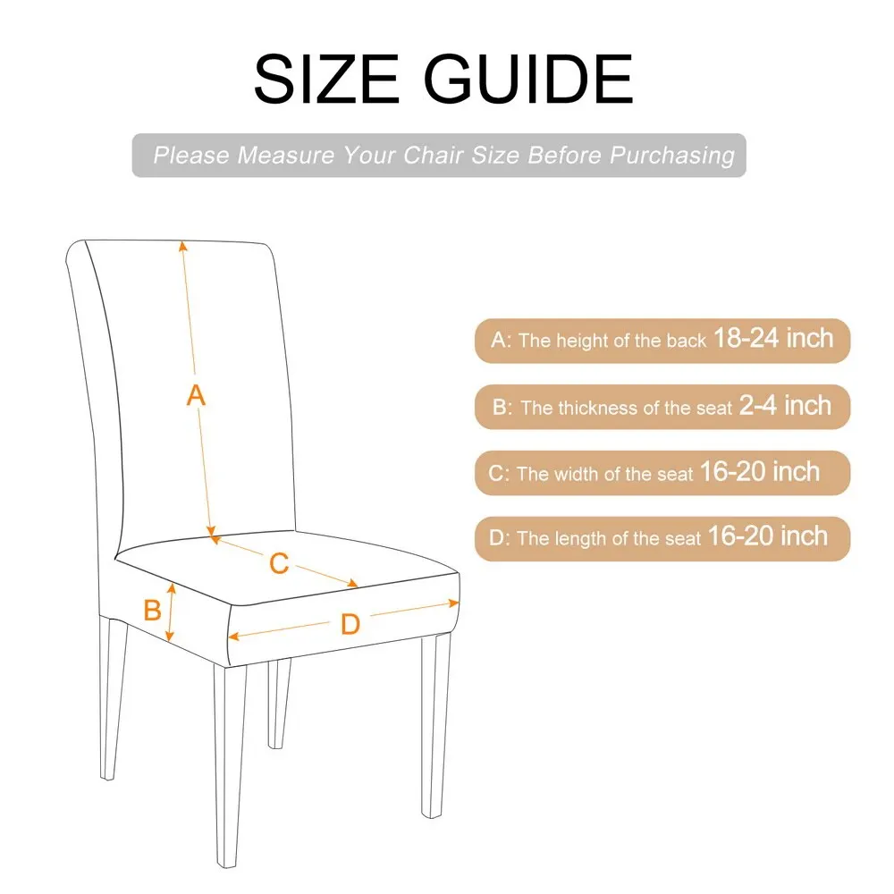 2/4 шт. геометрическим принтом тянущиеся чехлы на стулья универсальный Размеры стул чехлы для стульев протектор сиденье чехлов для свадьбы