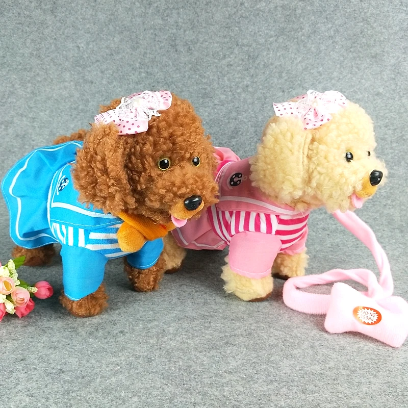 Brinquedos para Crianças Cão de Peluche Cão de Estimação Cantando Andando Musical Husky Eletrônico Trela Cão Chamado Dança Elétrica Música Pelúcia 16 Brinquedos e hobbies