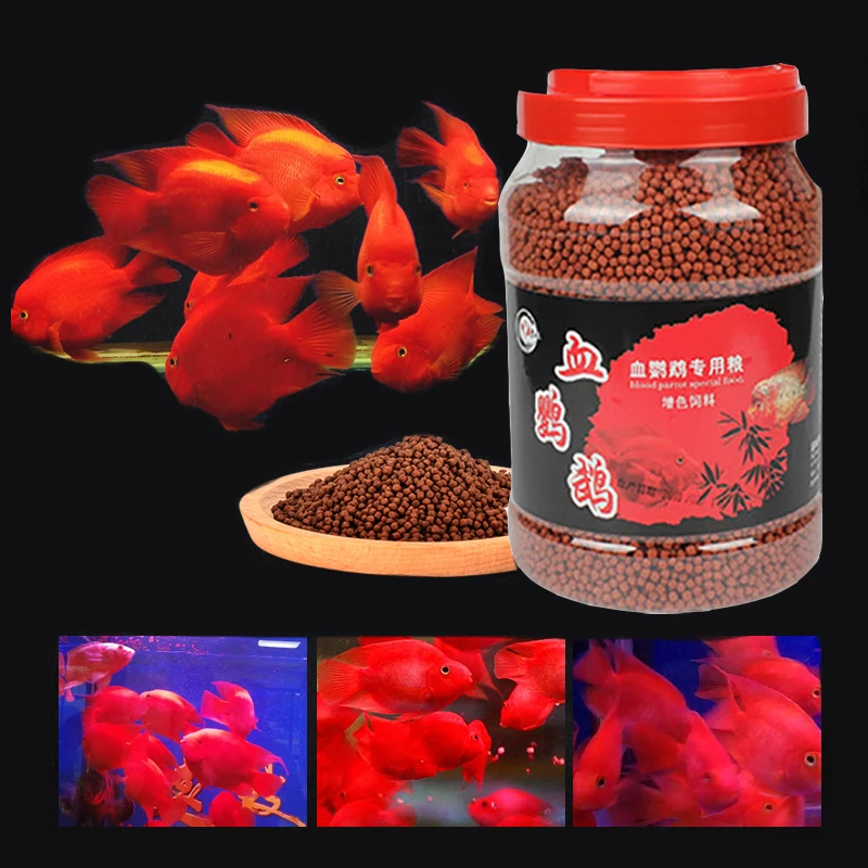 

1 pc Red Parrot cichild fish food graules float on water Giant Blood Gold Blood Parrot fish Head tropical feed Snapper