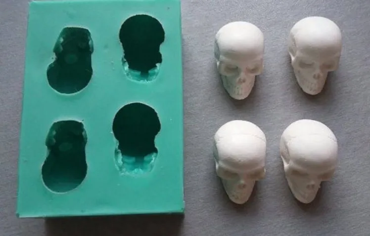 

Skulls cake decorating fondant mold DIY 3d handmade Silicone Moulds cake decorating tools sugar craft tools with high quality