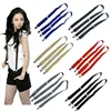 8 colors Men's suspenders 2.5cm  width 4 clips  no cross and Unisex Braces  women suspender black for adult ► Photo 1/6