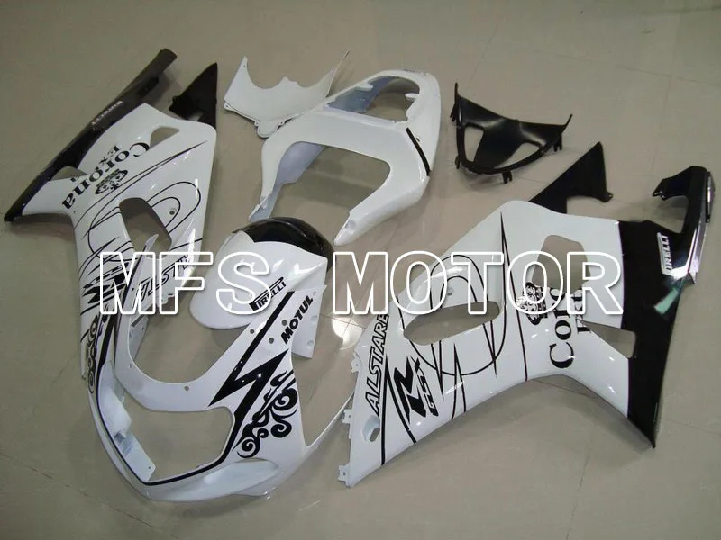 

Motorcycle Fairing Injection ABS Kit For 2001 2002 2003 Suzuki GSXR600/750 01 02 03 White Black