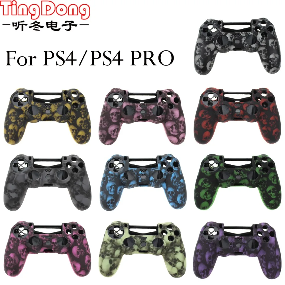 Защитный Мягкий силиконовый чехол с черепом для Playstation 4 Slim PS4 Pro | Электроника