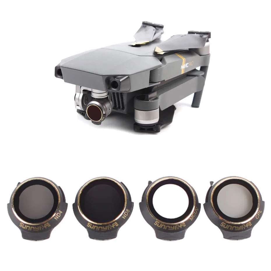 Фильтр для объектива DJI Mavic Pro Professional/Platinum нейтральной плотности UV + CPL ND4 ND8|Фильтры|