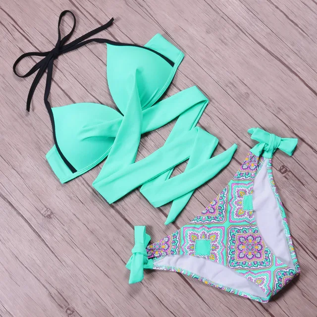 NAKIAEOI 2018 Seksowny bikini kobiety strój kąpielowy push up stroje kąpielowe Criss Cross Bandage Halter bikini Set Beach strój kąpielowy pływać nosić XXL tanie i dobre opinie Bikinis Set Nylon spandex Jednolity patchwork druk Wire Free 180073 Niska talia Pasuje do rozmiaru Weź swój normalny rozmiar NAKIAEOI 2018 Seksowny bikini kobiety strój kąpielowy push up stroje kąpielowe Criss Cross Bandage Halter bikini Set Beach strój kąpielowy pływać nosić XXL tanie i dobre opinie Bikinis Set Nylon spandex Jednolity patchwork druk Wire Free 180073 Niska talia Pasuje do rozmiaru Weź swój normalny rozmiar