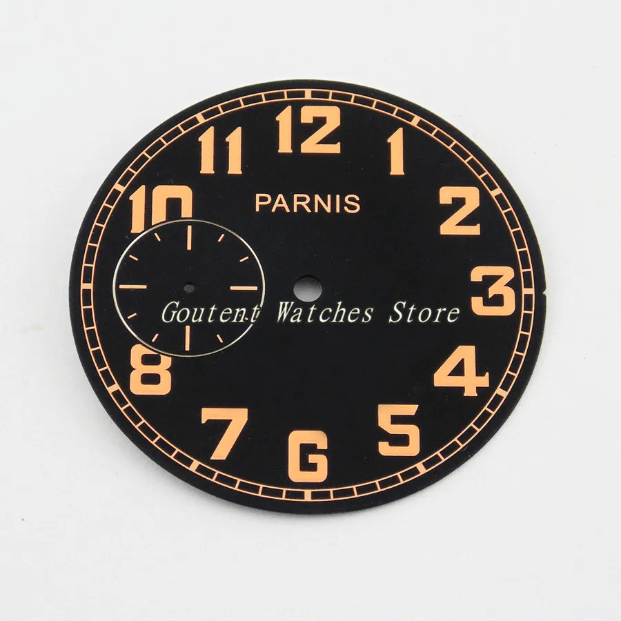 Часы наручные Parnis st36 ETA 41 2 мужские черные с циферблатом 6497 мм|Циферблаты часов| |