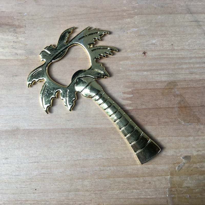 Fast Delivery Beer Bottle Opener Golden Palm Tree Wine Barware Tool Summer Party Wedding Favor Gift Wholesale | Дом и сад