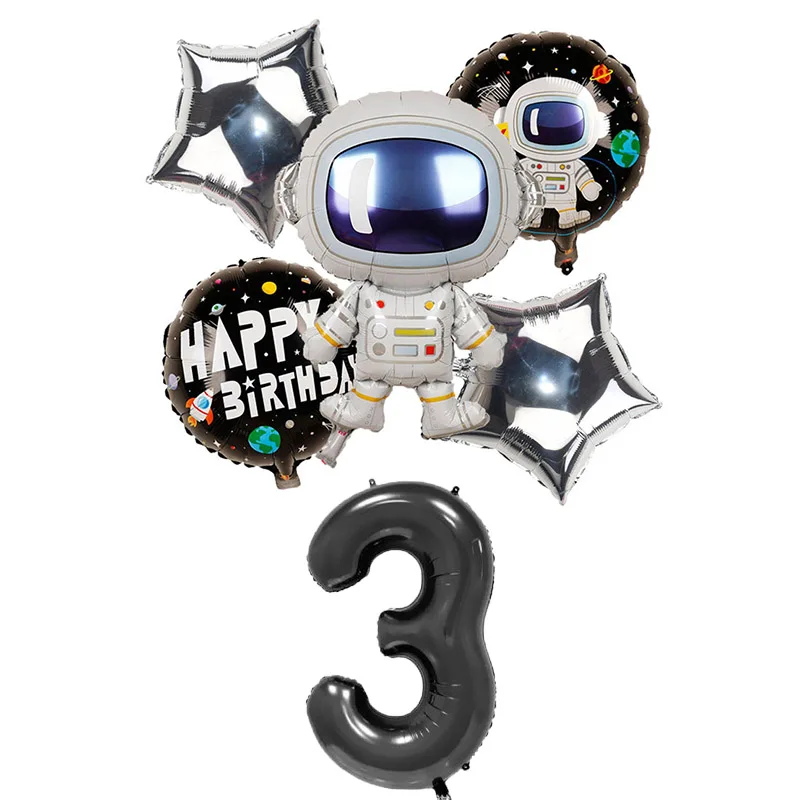 6 шт. воздушные шары на день рождения, черные воздушные шары с цифрами, украшения для первого дня рождения, Детские воздушные шары, вечерние воздушные шары с гелием