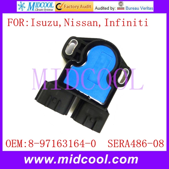 

New TPS Throttle Position Sensor use OE No. 8-97163164-0 , SERA486-08 for Isuzu Nissan Infiniti