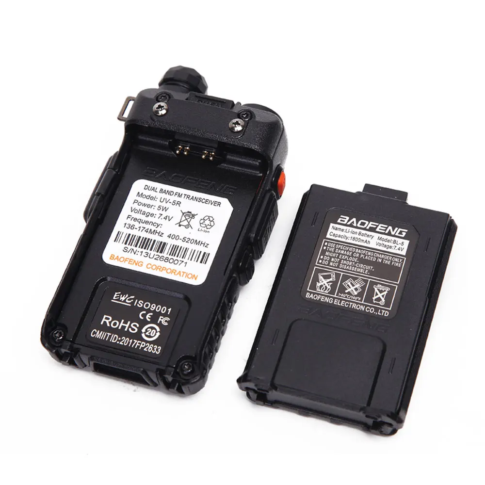 BAOFENG UV-5R Dual Band портативная рация VHF/UHF FM Портативный двухстороннее радио портативная рация 5r BF-UV5R