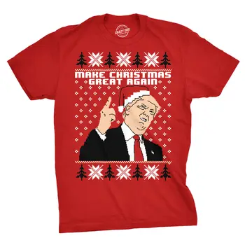 

Mens Make Christmas Great Again Republican Candidate Funny Ugly Xmas T shirt