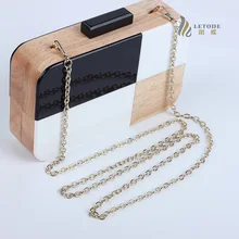 Модный вечерний клатч из акрила и дерева, дорожная сумка через плечо и через плечо, женские сумки-мессенджеры, студенческий кошелек, монетница