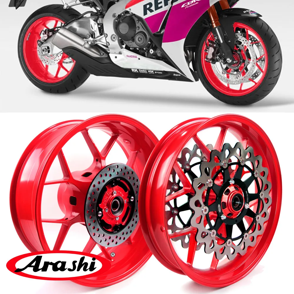 Arashi красный обод колеса Передний Задний для HONDA CBR1000RR 2008 2016 колесные диски