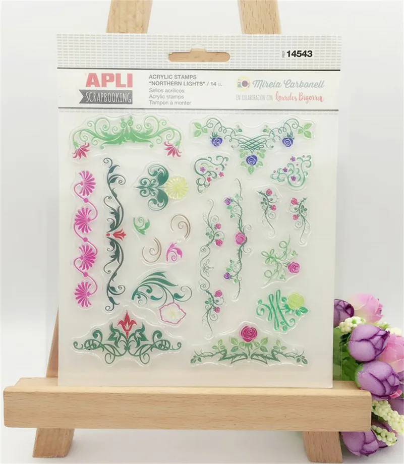 

all kind of branch lace scrapbooking diy stamp for wedding gift photo album paper card transparent stamp CL-196