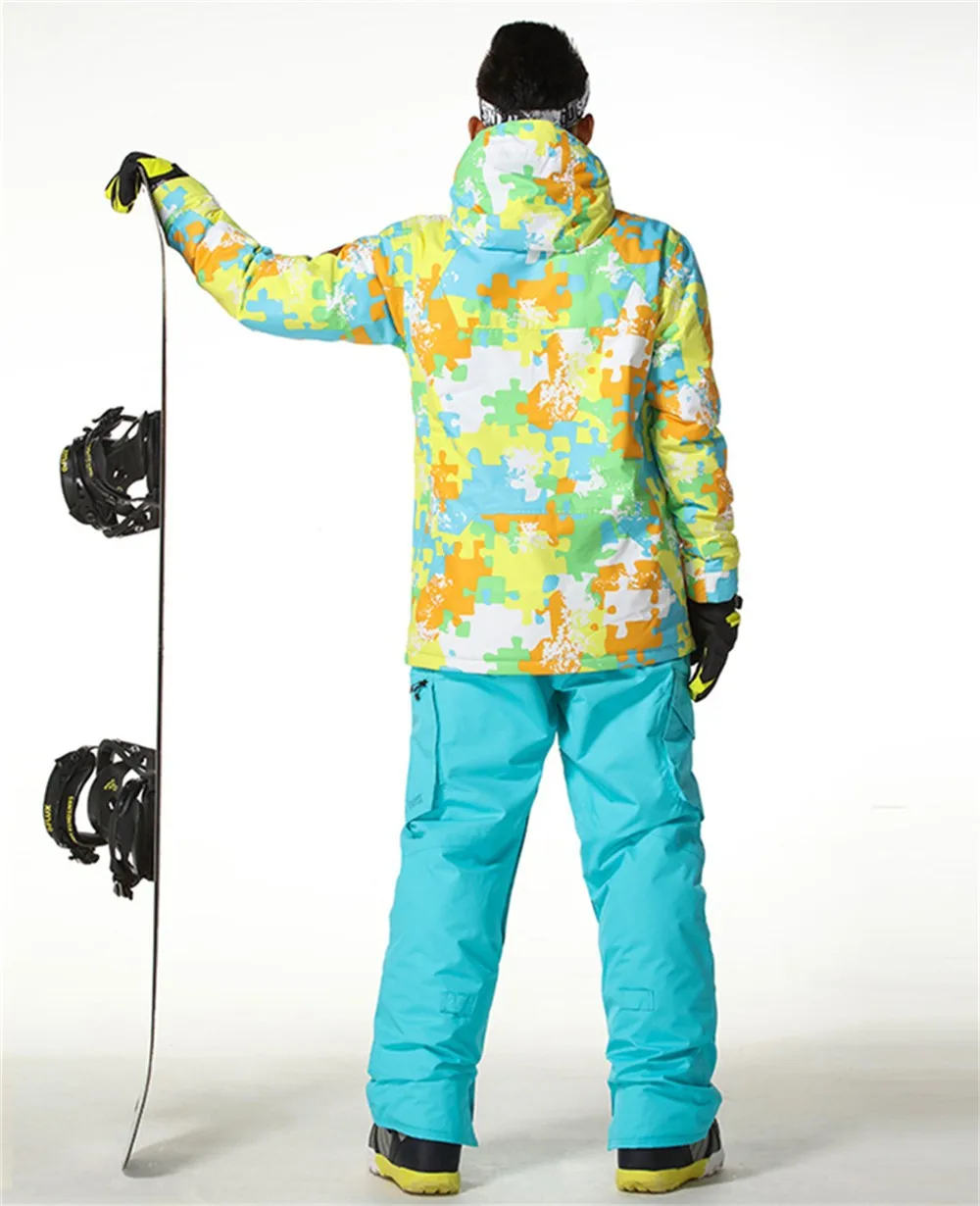 Высокого опыт Для мужчин лыжная куртка для сноубординга куртка для отдыха на природе спортивная одежда Водонепроницаемый ветрозащитный для катания на лыжах, верховой езды мужской Костюмы пальто