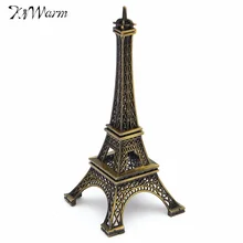 Hot Selling 15cm Bronze Tone Paris Eiffel Tower Figurine Statue Vintage Model Decor Metal Crafts For