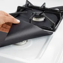 4 шт./лот многоразовая газовая плита защита горелок лайнер Крышка для инструменты для уборки на кухне