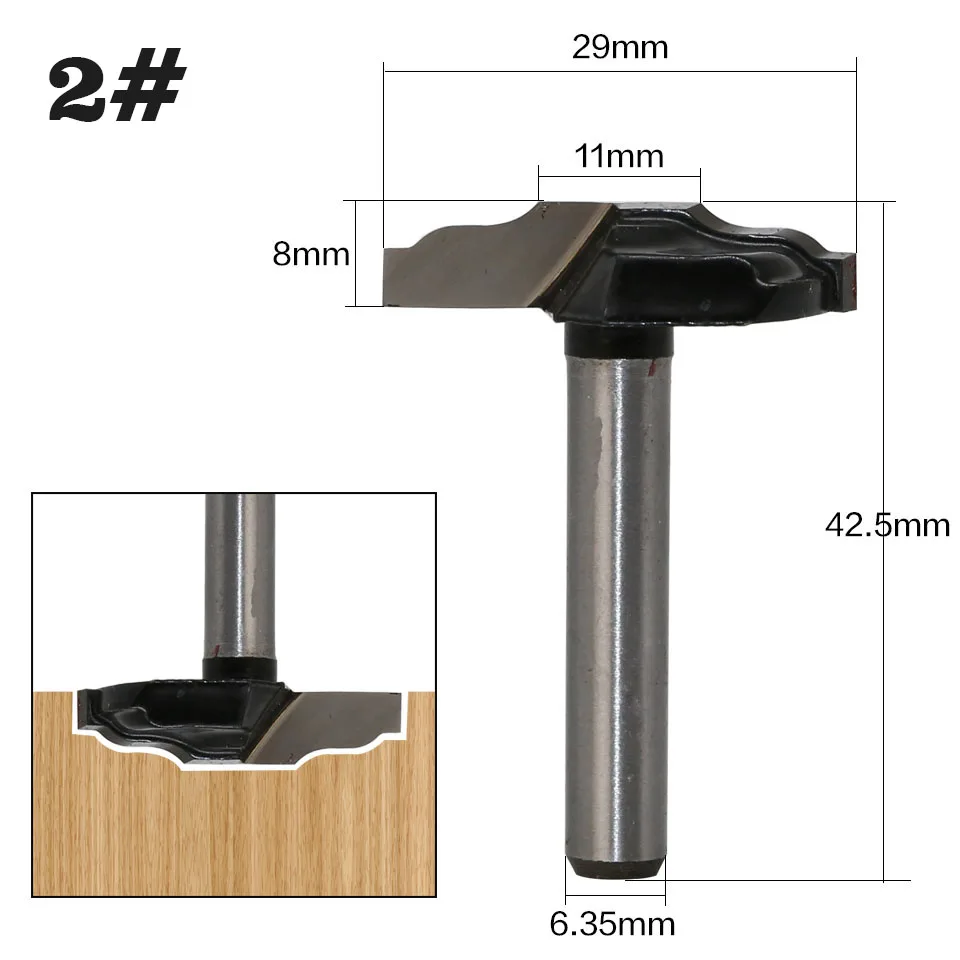 1 шт. 1/" хвостовик деревообрабатывающий дверной каркас фрезы для дерева Карбид ластический дверной шкаф биты для гравировки фрезерные Cutte