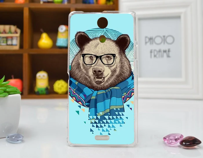 Горячая Новая мода diy Красочные животные мультфильм печати Жесткий чехол для SONY Xperia ZR C5502 C5503 M36h