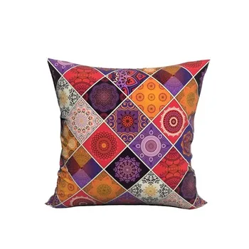 RUBIHOME Creative Decorative Cushion Cover Throw Pillowcase Polyester Plush Fabric Home Decor Geometry Figure Beautiful Design