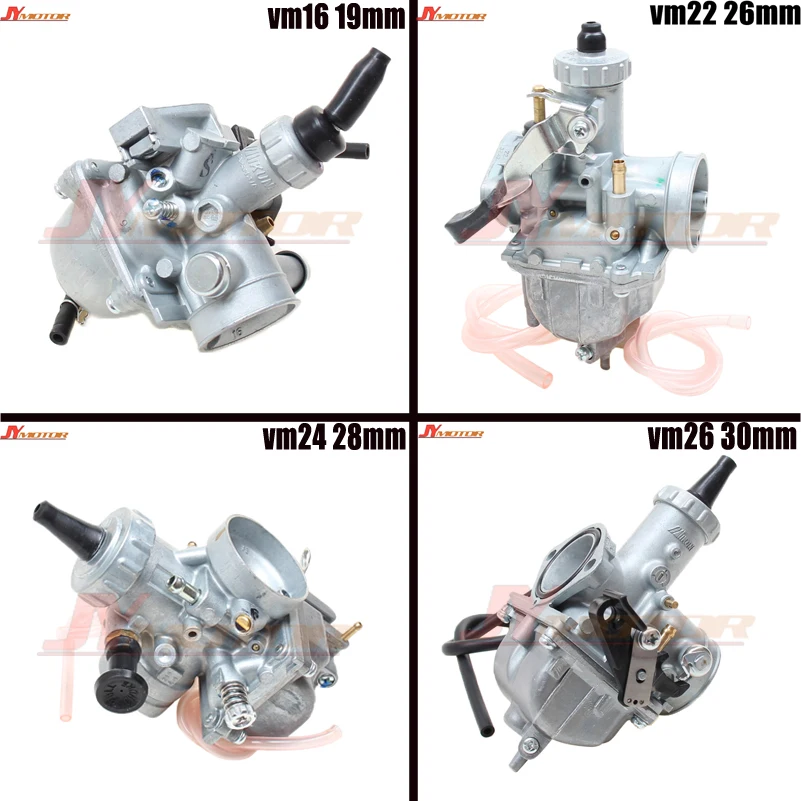 Motorcycle Carburetor 19mm 26mm 28mm 30mm Carb For Mikuni VM16 22 24 26 110cc to 250cc Dirt Pit Bike ATV Quad | Автомобили и