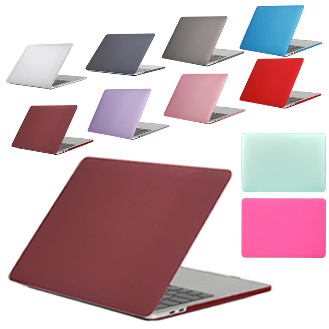 

Crystal Matte Transparent Laptop Case Cover For Macbook Air 13 12 11 Pro 13 15 for Macbook Pro 13 Universal Protective Case