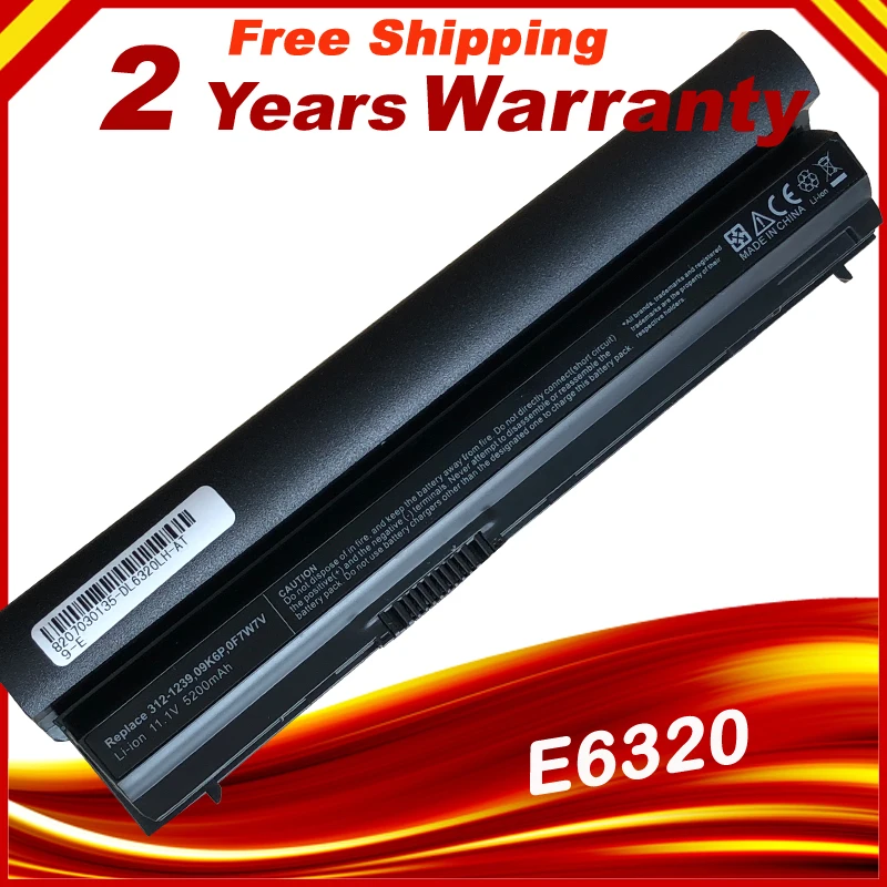 HSW 11 1 В 5200 мАч Новый RFJMW Аккумулятор для ноутбука DELL Latitude E6320 E6330 E6220 E6230 E6120 FRR0G KJ321 K4CP5