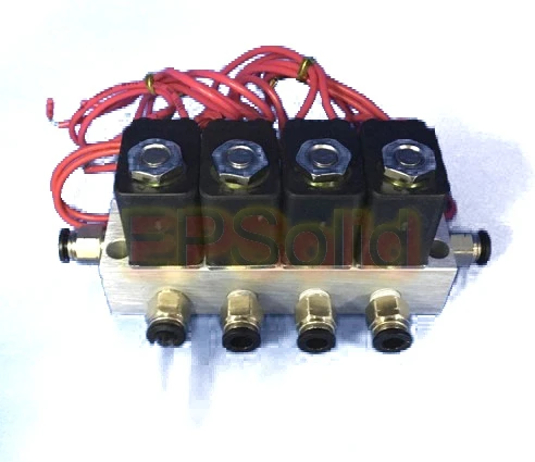 4 шт./компл. коллектор клапан Соединительная труба O.D 4 мм 6 мм 8 мм 10 мм 12 мм пневматический прямой акт электромагнитный клапан газа 2V025-06