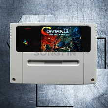 Contra III The Alien Wars 16 Bit большой серый игровой Картридж для игровой консоли PAL/EUR версии