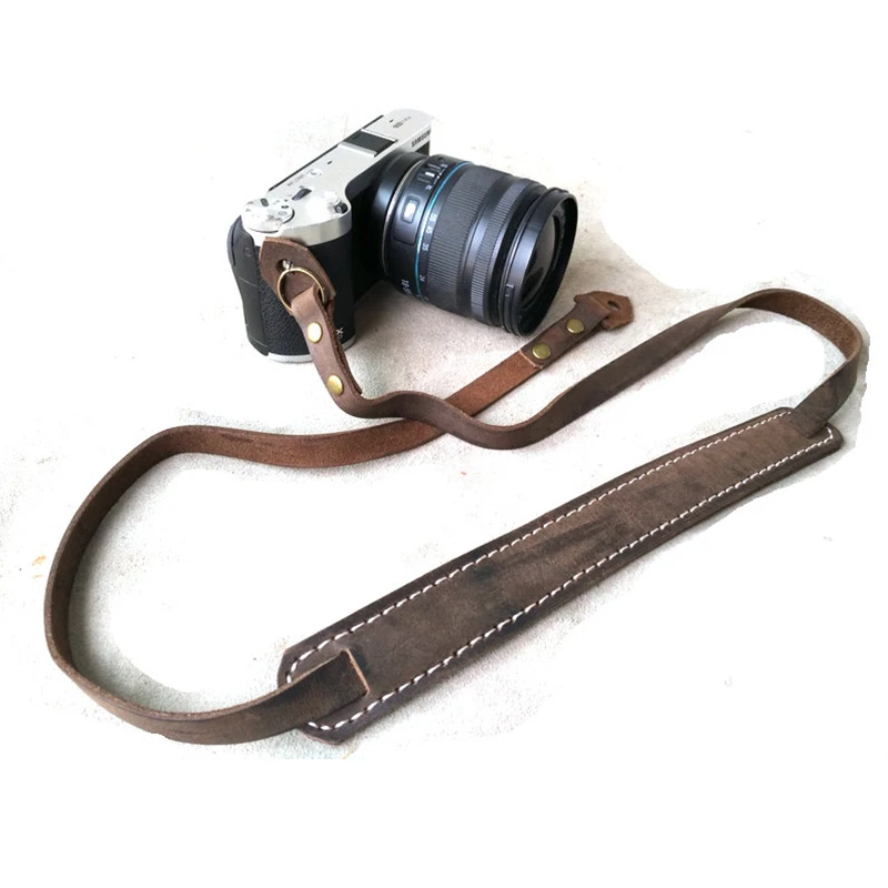 

All Hand Made Camera Strap Leather Camera Shoulder Strap High quality Vintage Leather Camera Neck Strap DSLR Camera Accessories