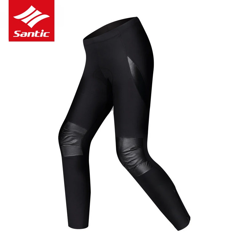 

Santic Winter Cycling Pants Thermal Fleece Downhill DH Mountain Road Bike Pants 4D Padded Bicycle Long Trousers Cycle Clothing