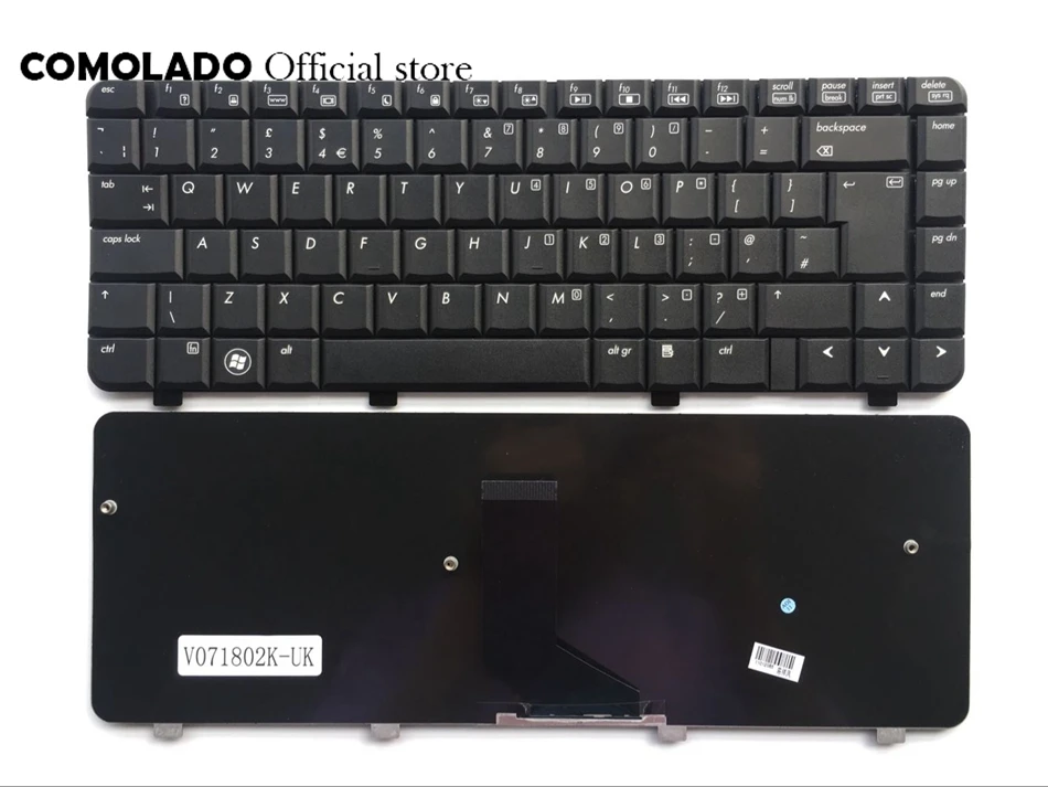 

UK Keyboard For HP Compaq Pavilion DV4 DV4-1000 DV4-1100 DV4-2000 DV4 Black Keyboard UK Layout