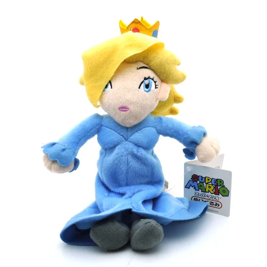 Games Blue Princess Rosalina Plush Toy Stuffed Animal Doll 8" 