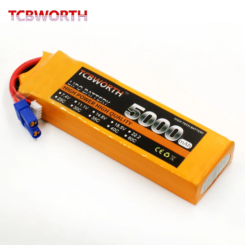 

TCBWORTH RC Quadrotor LiPo battery 3S 11.1V 5000mAh 25C For RC Airplane Drone Helicopter AKKU Car Truck RC battery LiPo 11.1V