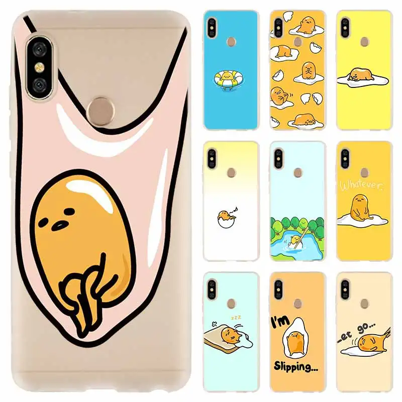 

Cover For Xiaomi Redmi Note 7 6 5 4 3 pro Case for Redmi 7a 6a s2 5a 5 Plus 4a 4x K20 Pro cute lovely gudetama lazy egg