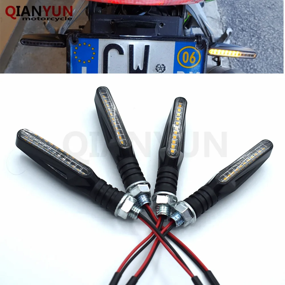 

Universal Motorcycle LED Flexible Turn Signal Indicator Amber Light For BMW F800S F 800 S F 800S F800 S SILVER/RED
