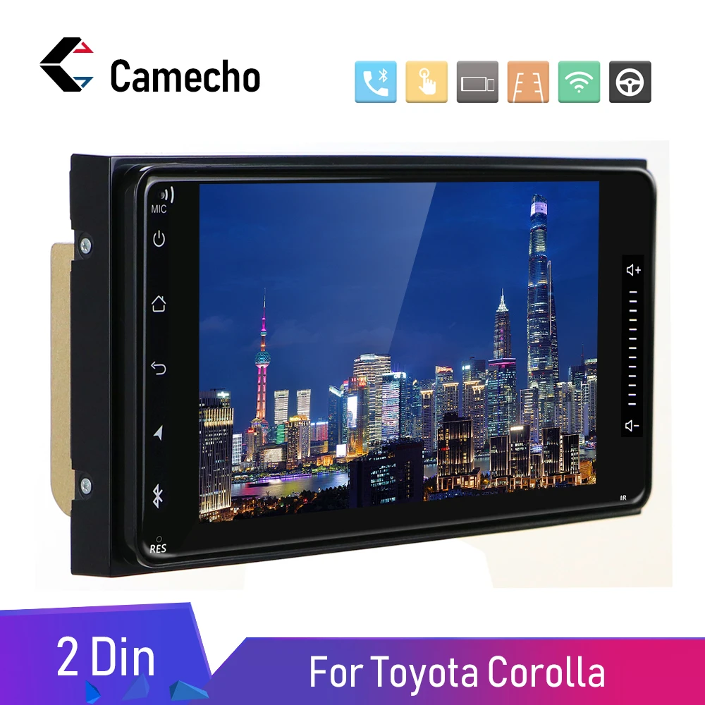 

Podofo 2 Din Android 8.1 Car Multimedia Player Car Radio Player Stereo 7'' GPS Auto Audio Radio Bluetooth Autoradio For Toyota