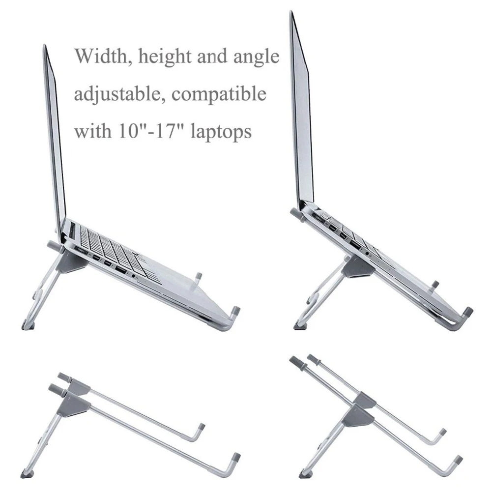 Складная портативная подставка для ноутбука Угол обзора/регулируемая высота качественный кронштейн из алюминиевого сплава поддержка 10-17 дюймов ноутбук