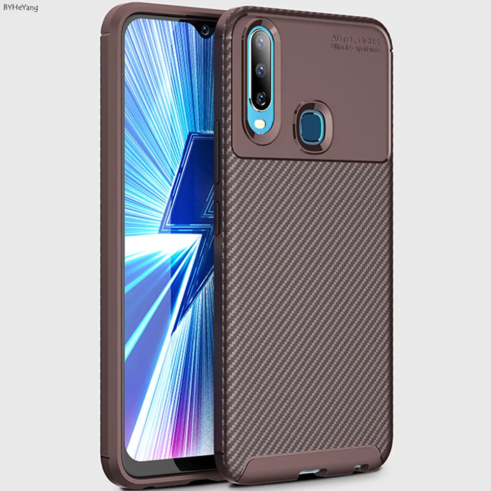 Тонкий чехол для Vivo Y17 Y3 полная защита задняя крышка мягкий ТПУ телефона Y 3