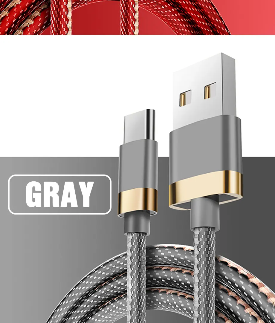 Usb type-C Micro кабель из цинкового сплава прочный кабель для samsung S8 S9 huawei type C Micro Быстрая зарядка линия передачи данных на Xiaomi USB Micro