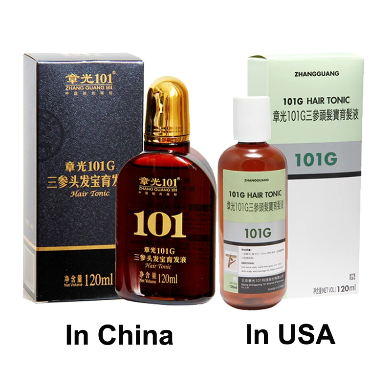 Free shipping DHL Zhangguang 101G Hair Tonic Hair Treatment Essence Regrowth 30 bottles in a lot anti hair loss hair treatment