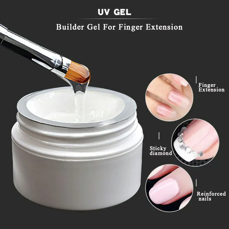 UV Builder Gel For Nail Extension Gels Acrylic UV Builder Crystal Nail 