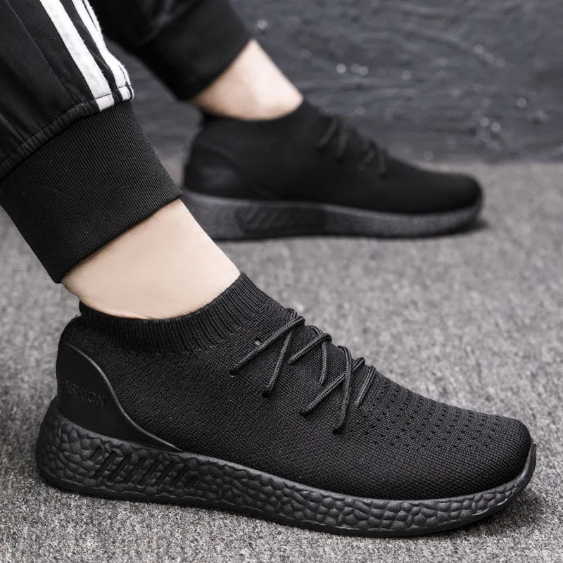 جديد الرجال أحذية التزلج تنفس في الهواء الطلق أحذية رياضية الرجال الجوارب الأسود تزلج أحذية الرجال شبكة أحذية رياضية سكا