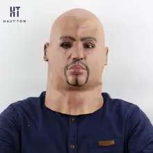 halloween mask latex bald head costume mask halloween full head party masks