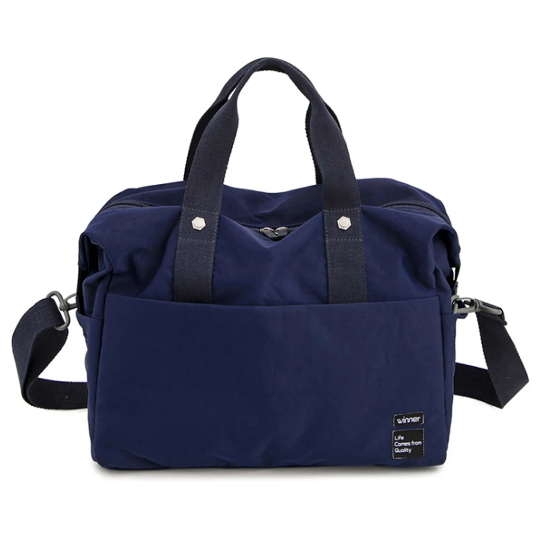 

HIPSTEEN Waterproof Travel Tote Bag Large Capacity Travel Duffel Bag Packing Cubes For Business Trip - Dark Blue