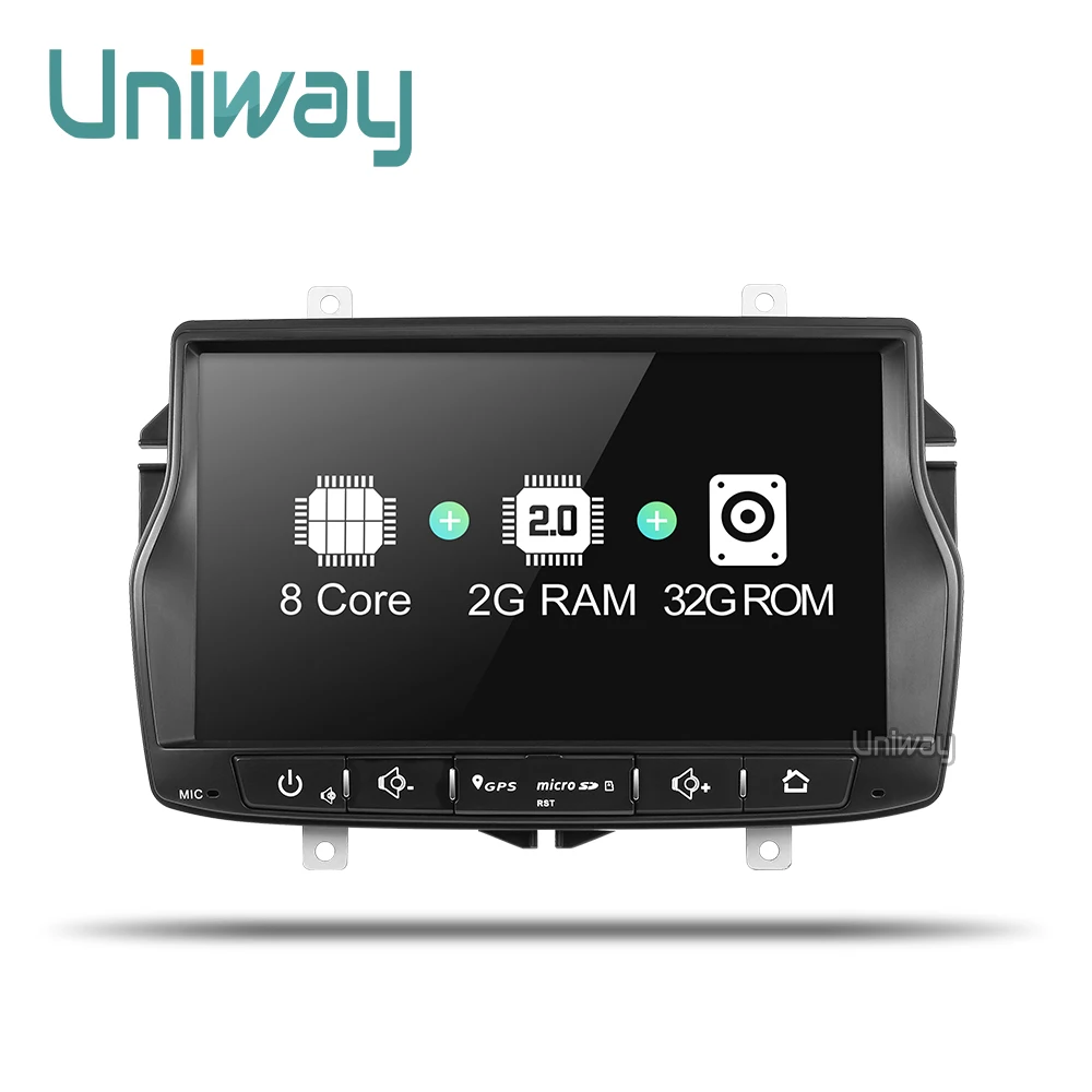 Cheap uniway ALD8071 android 8.1  car dvd for Lada Vesta with one din car radio gps navigation Audio multimedia IPS touch screen 2