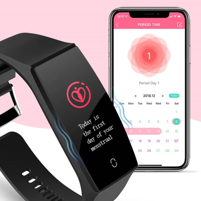 Focusmart 2019 New V18 Smart Watch Multilingual Word Library Real-time Heart Rate Measurement Intelligent Reminder Smart Watch